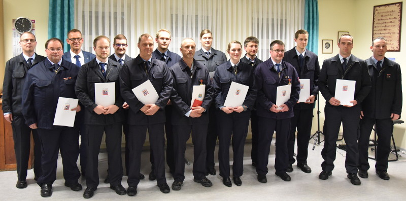 Anerkennungsprämien zur Jahreshauptversammlung der Feuerwehr Wetter (Hessen)
